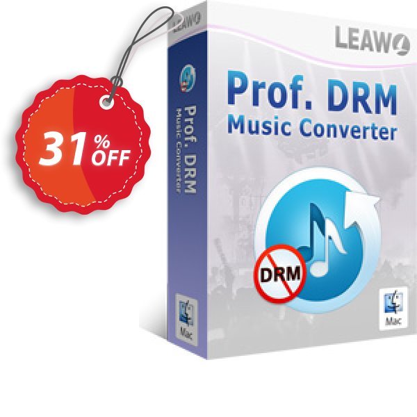Leawo Prof. DRM Music Converter For MAC Coupon, discount Leawo coupon (18764). Promotion: Leawo discount