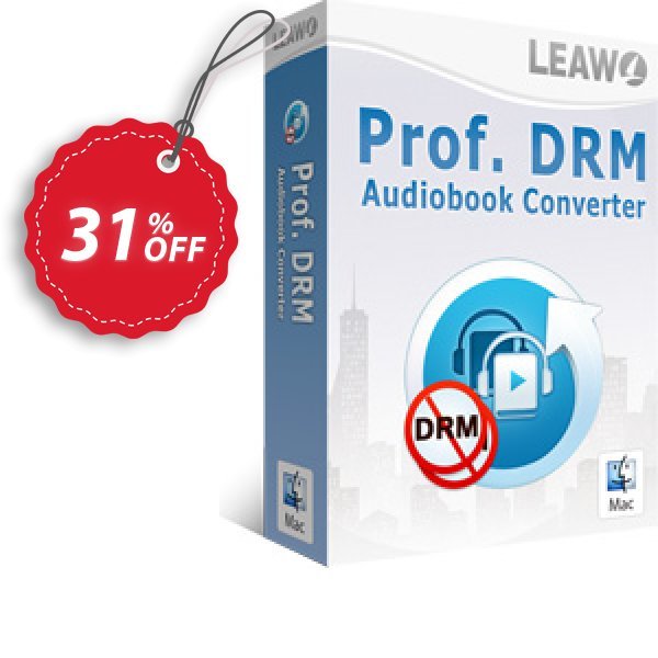Leawo Prof. DRM Audiobook Converter For MAC Coupon, discount Leawo coupon (18764). Promotion: Leawo discount