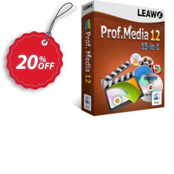 Leawo Prof. Media 12 for MAC Coupon, discount Leawo back-to-school discount for affiliate. Promotion: Stirring promotions code of Leawo Prof. Media 12 for Mac 2024