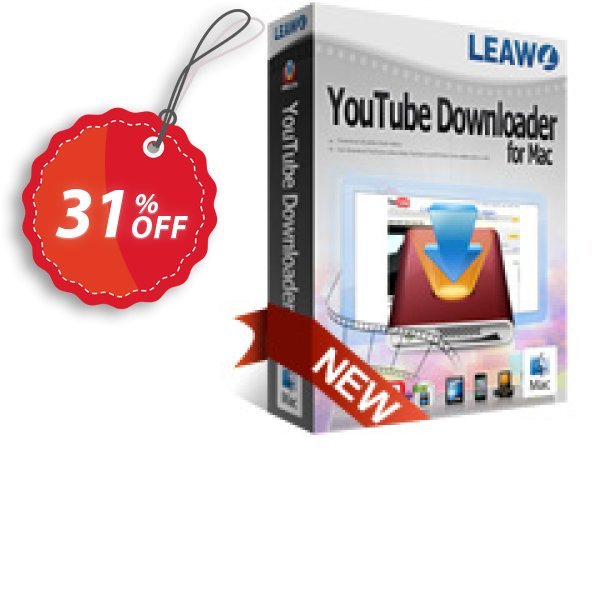 Leawo YouTube Downloader for MAC Coupon, discount Leawo back-to-school discount for affiliate. Promotion: Leawo discount