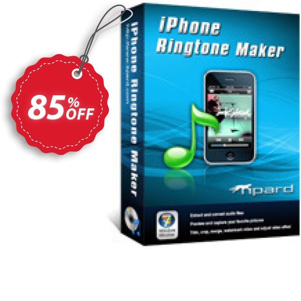 Tipard iPhone Ringtone Maker Lifetime Coupon, discount Tipard iPhone Ringtone Maker super offer code 2024. Promotion: 50OFF Tipard