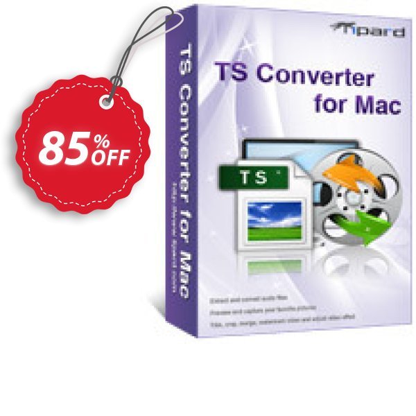 Tipard TS Converter for MAC Coupon, discount Tipard TS Converter for Mac best discounts code 2025. Promotion: 50OFF Tipard