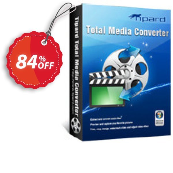 Tipard Total Media Converter Lifetime Coupon, discount Tipard Total Media Converter super promotions code 2024. Promotion: 50OFF Tipard