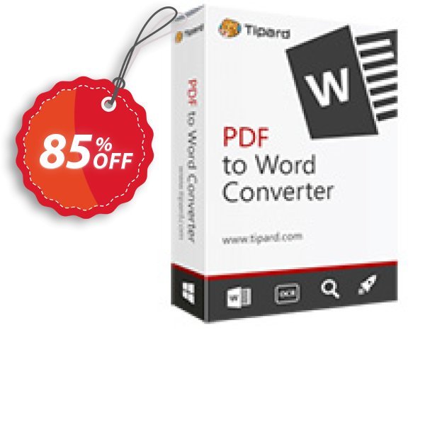 Tipard PDF to Word Converter Lifetime Coupon, discount 84% OFF Tipard PDF to Word Converter Lifetime, verified. Promotion: Formidable discount code of Tipard PDF to Word Converter Lifetime, tested & approved