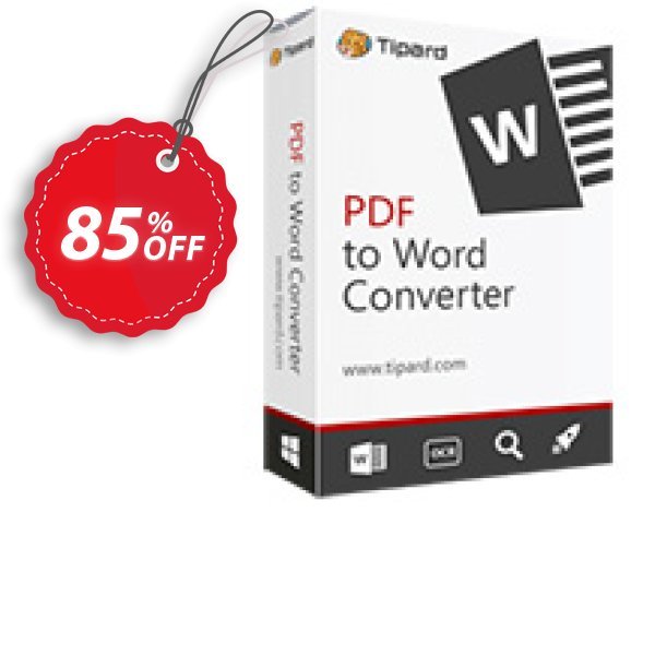 Tipard PDF to Word Converter Coupon, discount 84% OFF Tipard PDF to Word Converter, verified. Promotion: Formidable discount code of Tipard PDF to Word Converter, tested & approved