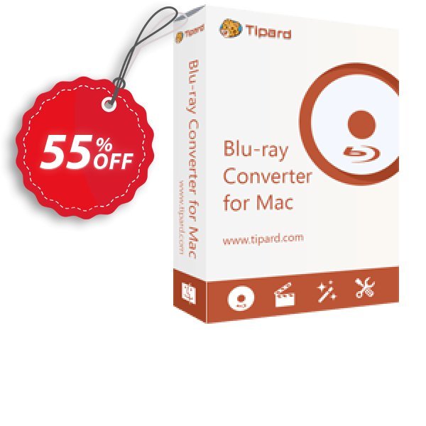 Tipard Blu-ray Converter for MAC Lifetime Coupon, discount Tipard Blu-ray Converter for Mac special discount code 2024. Promotion: 50OFF Tipard