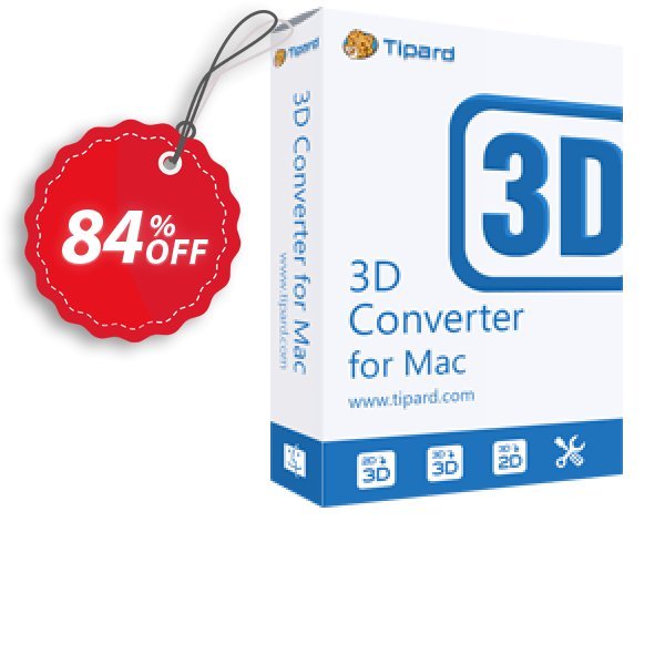 Tipard 3D Converter for MAC Coupon, discount Tipard 3D Converter for Mac amazing promotions code 2024. Promotion: 50OFF Tipard
