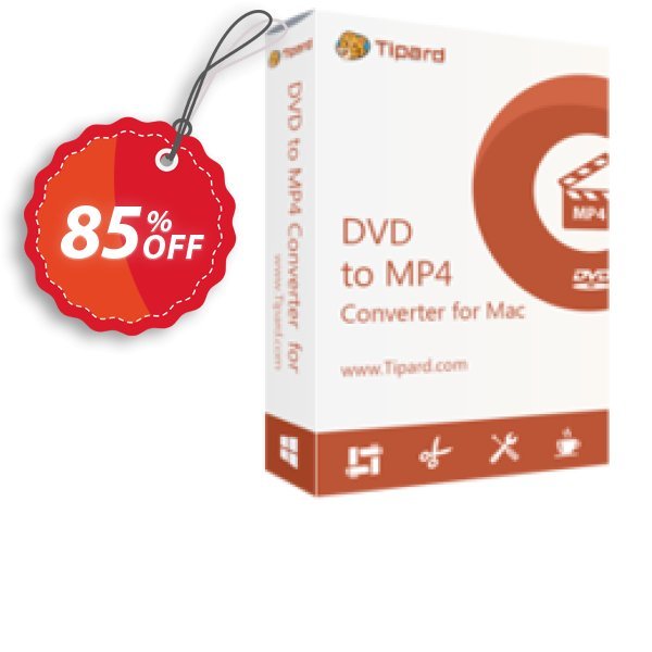 Tipard DVD to MP4 Converter for MAC Coupon, discount Tipard DVD to MP4 Converter for Mac staggering promo code 2024. Promotion: 50OFF Tipard