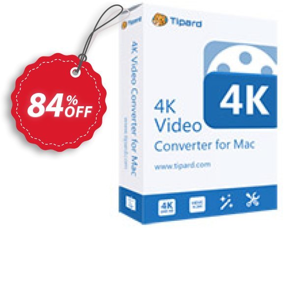 Tipard 4K Video Converter for MAC Coupon, discount 50OFF Tipard. Promotion: 50OFF Tipard