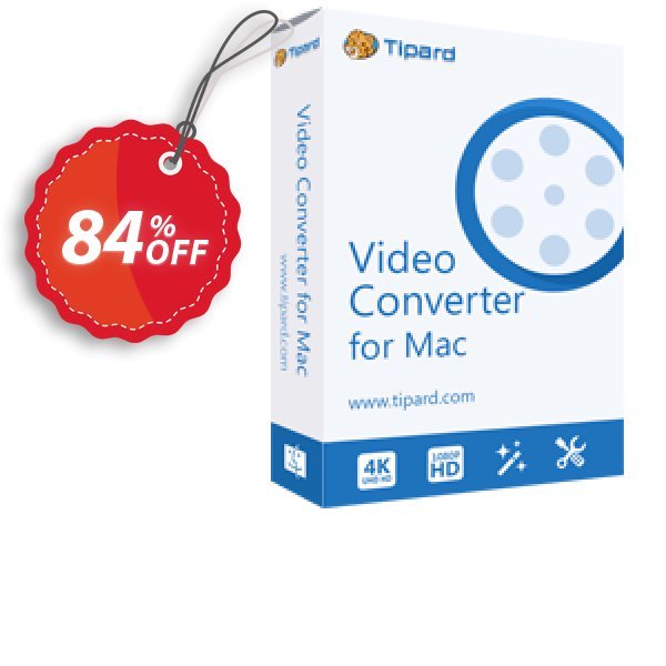 Tipard Video Converter for MAC Coupon, discount Tipard Video Converter for Mac impressive sales code 2024. Promotion: 50OFF Tipard
