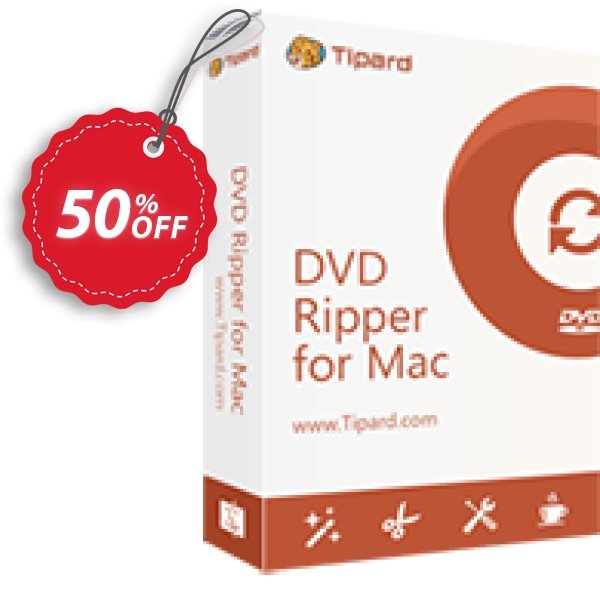 Tipard DVD Ripper for MAC, Monthly Coupon, discount 50OFF Tipard. Promotion: 50OFF Tipard