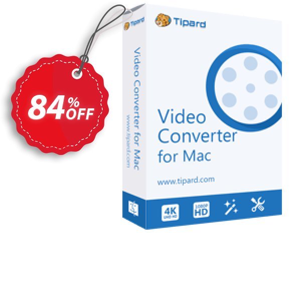 Tipard WMV Video Converter for MAC Coupon, discount Tipard WMV Video Converter for Mac super discounts code 2024. Promotion: 50OFF Tipard