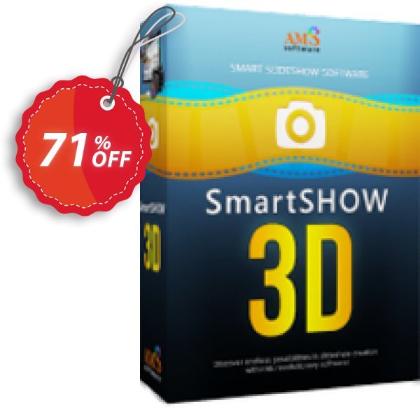 SmartSHOW 3D Deluxe, Yearly Plan Coupon, discount 80% OFF SmartSHOW 3D Deluxe (1 year license), verified. Promotion: Staggering discount code of SmartSHOW 3D Deluxe (1 year license), tested & approved
