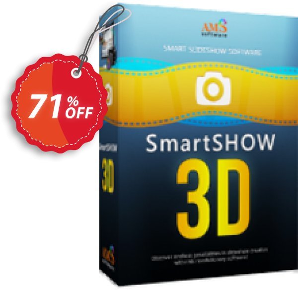 SmartSHOW 3D Deluxe Coupon, discount 70% OFF SmartSHOW 3D Deluxe, verified. Promotion: Staggering discount code of SmartSHOW 3D Deluxe, tested & approved