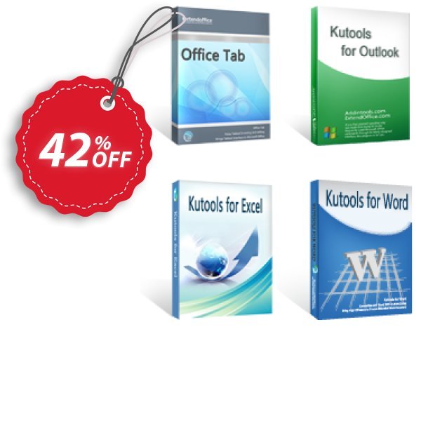 Office Tab + Kutools for Excel / Outlook / Word Coupon, discount 42% OFF Office Tab + Kutools for Excel / Outlook / Word, verified. Promotion: Wonderful deals code of Office Tab + Kutools for Excel / Outlook / Word, tested & approved