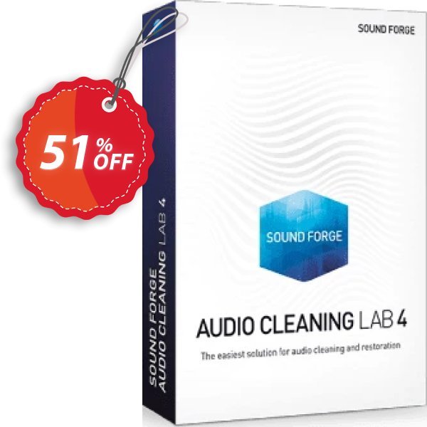 MAGIX SOUND FORGE Audio Cleaning Lab 4 Coupon, discount 51% OFF MAGIX SOUND FORGE Audio Cleaning Lab, verified. Promotion: Special promo code of MAGIX SOUND FORGE Audio Cleaning Lab, tested & approved