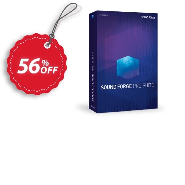 MAGIX SOUND FORGE Pro 17 Suite Coupon, discount 56% OFF MAGIX SOUND FORGE Pro 17 Suite, verified. Promotion: Special promo code of MAGIX SOUND FORGE Pro 17 Suite, tested & approved