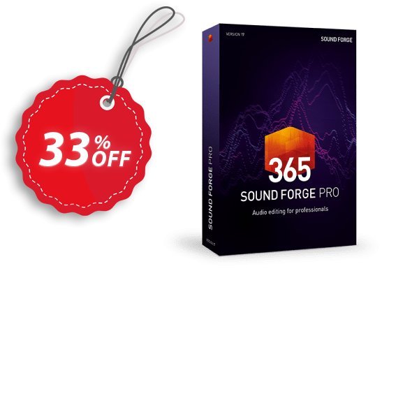 MAGIX SOUND FORGE Pro 365 Coupon, discount 33% OFF MAGIX SOUND FORGE Pro 365 2024. Promotion: Special promo code of MAGIX SOUND FORGE Pro 365, tested in {{MONTH}}