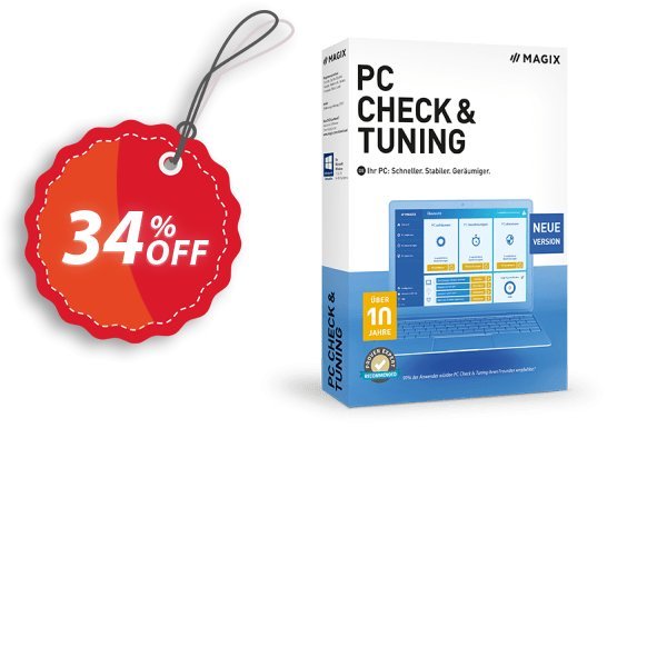 MAGIX PC Check & Tuning 2022 Coupon, discount 20% OFF MAGIX PC Check & Tuning 2025, verified. Promotion: Special promo code of MAGIX PC Check & Tuning 2024, tested & approved
