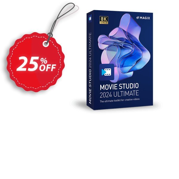 MAGIX Movie Studio 2025 Ultimate Coupon, discount 60% OFF MAGIX Movie Studio 2025, verified. Promotion: Special promo code of MAGIX Movie Studio 2024, tested & approved