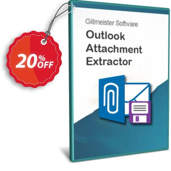 Outlook Attachment Extractor 3 - 20-User Plan Coupon, discount Coupon code Outlook Attachment Extractor 3 - 20-User License. Promotion: Outlook Attachment Extractor 3 - 20-User License offer from Gillmeister Software