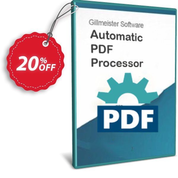 Automatic PDF Processor - 10-user Plan, Yearly  Coupon, discount Coupon code Automatic PDF Processor - 10-user license (1 year). Promotion: Automatic PDF Processor - 10-user license (1 year) offer from Gillmeister Software