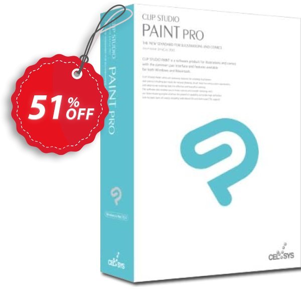 Clip Studio Paint PRO, 中文  Coupon, discount 50% OFF Clip Studio Paint PRO (中文), verified. Promotion: Formidable discount code of Clip Studio Paint PRO (中文), tested & approved