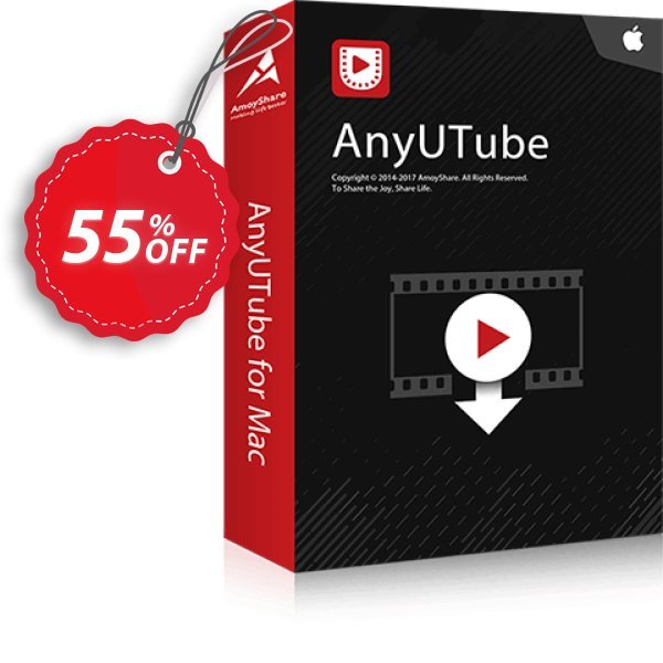 AnyUTube for MAC Monthly Coupon, discount Coupon code AnyUTube Mac Monthly. Promotion: AnyUTube Mac Monthly offer from Amoyshare