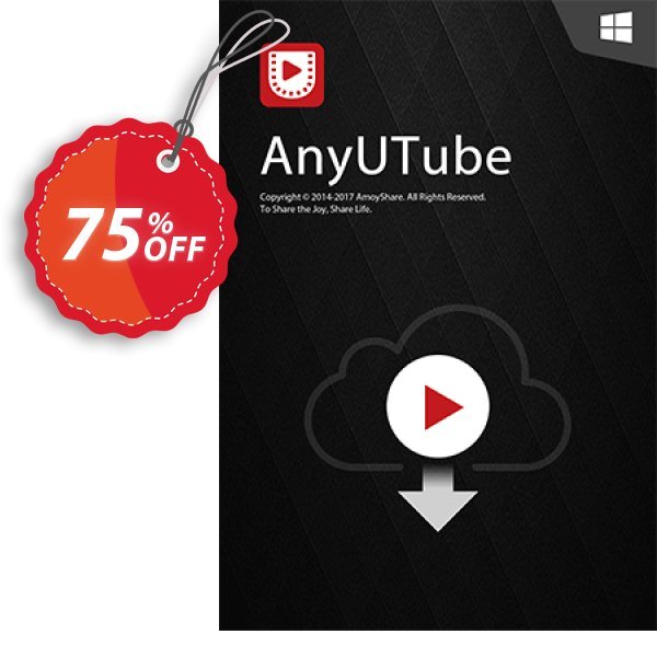 AnyUTube Lifetime, 10 PCs  Coupon, discount Coupon code AnyUTube Win Lifetime (10 PCs). Promotion: AnyUTube Win Lifetime (10 PCs) offer from Amoyshare