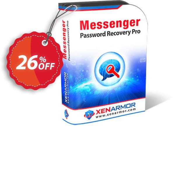 XenArmor Messenger Password Recovery Pro Coupon, discount Coupon code XenArmor Messenger Password Recovery Pro Personal Edition. Promotion: XenArmor Messenger Password Recovery Pro Personal Edition offer from XenArmor Security Solutions Pvt Ltd