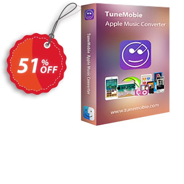 TuneMobie Apple Music Converter for MAC, Lifetime Plan Coupon, discount Coupon code TuneMobie Apple Music Converter for Mac (Lifetime License). Promotion: TuneMobie Apple Music Converter for Mac (Lifetime License) Exclusive offer