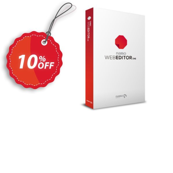Namo WebEditor ONE PRO Coupon, discount Namo WebEditor ONE PRO - annual subscription (Support only MAC) Formidable offer code 2024. Promotion: Formidable offer code of Namo WebEditor ONE PRO - annual subscription (Support only MAC) 2024