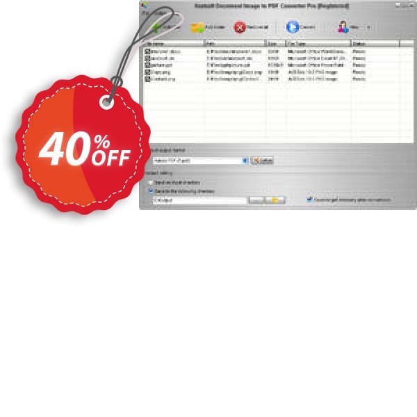 Aostsoft Document Image to PDF Converter Pro Coupon, discount Aostsoft Document Image to PDF Converter Pro Awesome discounts code 2024. Promotion: Awesome discounts code of Aostsoft Document Image to PDF Converter Pro 2024
