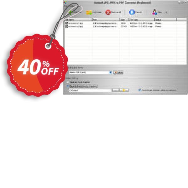 Aostsoft JPG JPEG to PDF Converter Coupon, discount Aostsoft JPG JPEG to PDF Converter Super discount code 2025. Promotion: Super discount code of Aostsoft JPG JPEG to PDF Converter 2024