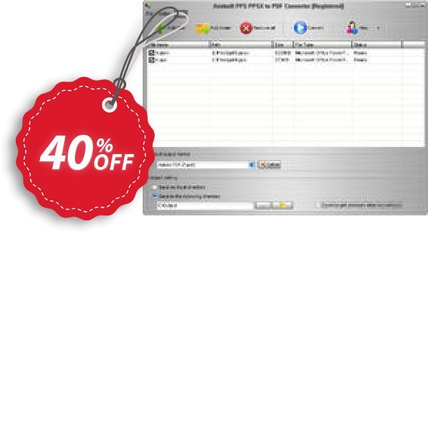 Aostsoft PPS PPSX to PDF Converter Coupon, discount Aostsoft PPS PPSX to PDF Converter Best deals code 2025. Promotion: Best deals code of Aostsoft PPS PPSX to PDF Converter 2024