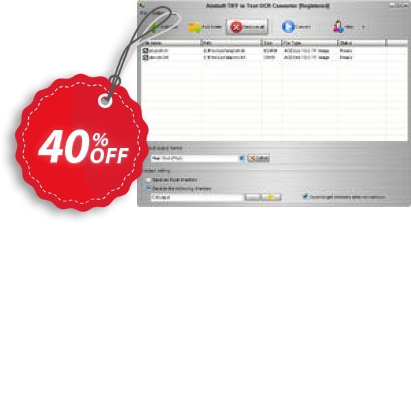 Aostsoft TIFF to Text OCR Converter Coupon, discount Aostsoft TIFF to Text OCR Converter Imposing promo code 2025. Promotion: Imposing promo code of Aostsoft TIFF to Text OCR Converter 2024