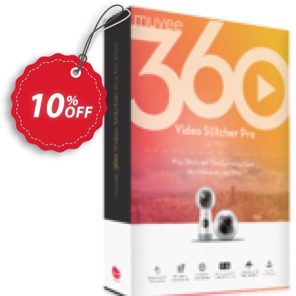 muvee 360 Video Stitcher Pro for MAC Coupon, discount muvee 360 Video Stitcher Pro for Mac Special offer code 2024. Promotion: Special offer code of muvee 360 Video Stitcher Pro for Mac 2024