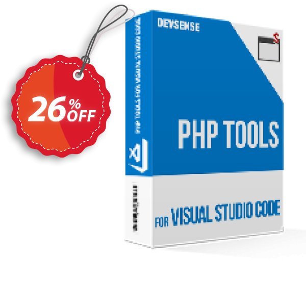 PHP Tools for Visual Studio Code, individual  Coupon, discount PHP Tools for Visual Studio Code - 1yr Individual Subscription Imposing sales code 2024. Promotion: Imposing sales code of PHP Tools for Visual Studio Code - 1yr Individual Subscription 2024
