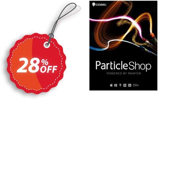 Corel ParticleShop, Gift Brush Pack  Coupon, discount 28% OFF Corel ParticleShop 2024. Promotion: Awesome deals code of Corel ParticleShop, tested in {{MONTH}}