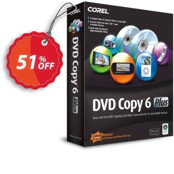 Corel DVD Copy 6 Plus Coupon, discount . Promotion: 