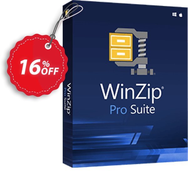 WinZip Pro Suite Coupon, discount Offer: Up to 52% Off on Pinnacle products. Promotion: Awesome deals code of WinZip Pro Suite, tested & approved