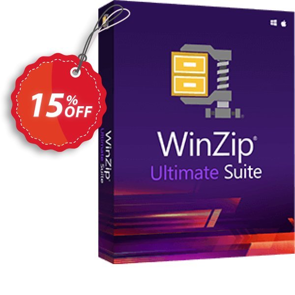 WinZip Ultimate Suite Coupon, discount 15% OFF WinZip Ultimate Suite, verified. Promotion: Awesome deals code of WinZip Ultimate Suite, tested & approved