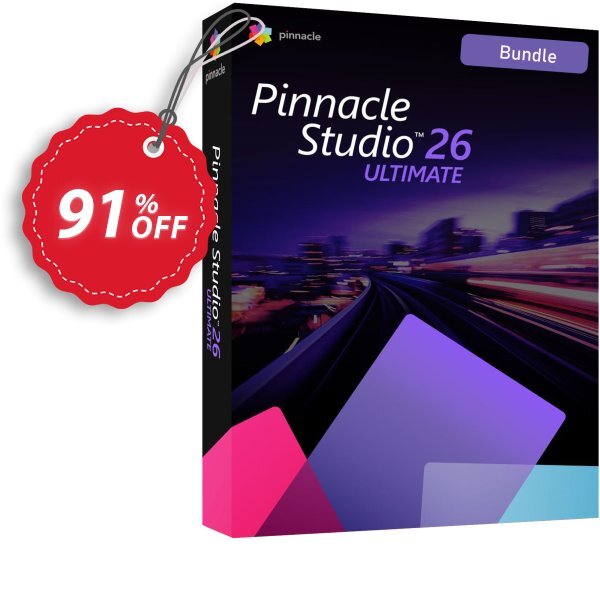 Pinnacle Studio 26 Ultimate Bundle UPGRADE Coupon, discount 87% OFF Pinnacle Studio 26 Ultimate Bundle UPGRADE, verified. Promotion: Awesome deals code of Pinnacle Studio 26 Ultimate Bundle UPGRADE, tested & approved