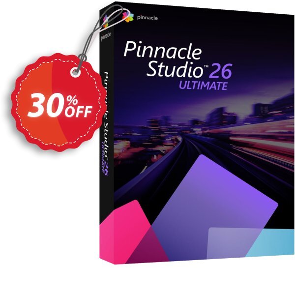 Pinnacle Studio 26 Ultimate Coupon, discount 40% OFF Pinnacle Studio 26 Ultimate, verified. Promotion: Awesome deals code of Pinnacle Studio 26 Ultimate, tested & approved