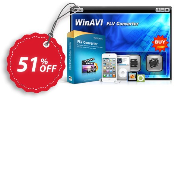 WinAVI FLV Converter Coupon, discount WinAVI FLV Converter Dreaded deals code 2024. Promotion: Dreaded deals code of WinAVI FLV Converter 2024