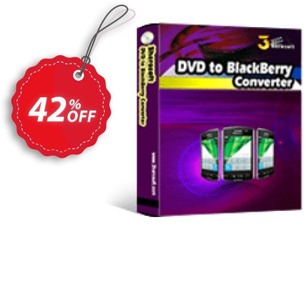 3herosoft DVD to BlackBerry Converter Coupon, discount 3herosoft DVD to BlackBerry Converter Imposing sales code 2024. Promotion: Imposing sales code of 3herosoft DVD to BlackBerry Converter 2024