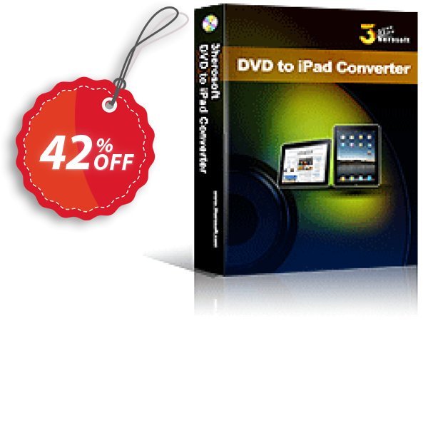 3herosoft DVD to iPad Converter Coupon, discount 3herosoft DVD to iPad Converter Big promo code 2025. Promotion: Big promo code of 3herosoft DVD to iPad Converter 2024