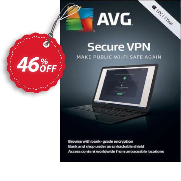 AVG Secure VPN Coupon, discount 32% OFF AVG Secure VPN 2024. Promotion: Marvelous promotions code of AVG Secure VPN, tested in {{MONTH}}