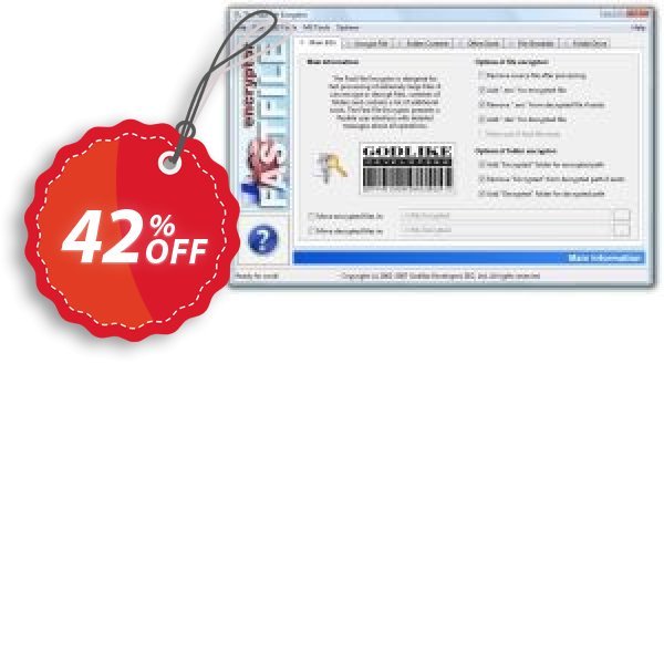 Fast File Encryptor Coupon, discount Fast File Encryptor Stunning deals code 2024. Promotion: Stunning deals code of Fast File Encryptor 2024