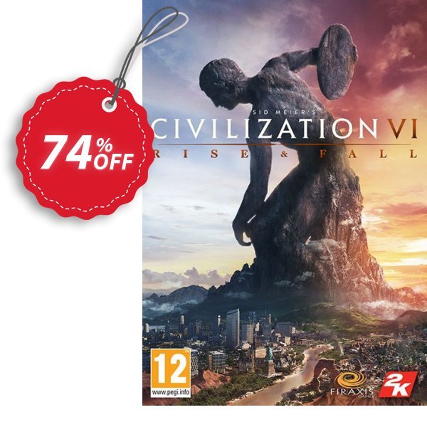 Sid Meier’s Civilization VI 6 PC - Rise and Fall DLC, EU  Coupon, discount Sid Meier’s Civilization VI 6 PC - Rise and Fall DLC (EU) Deal. Promotion: Sid Meier’s Civilization VI 6 PC - Rise and Fall DLC (EU) Exclusive offer 
